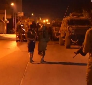 Nazi soldiers Abduct Sixteen Palestinians In West Bank