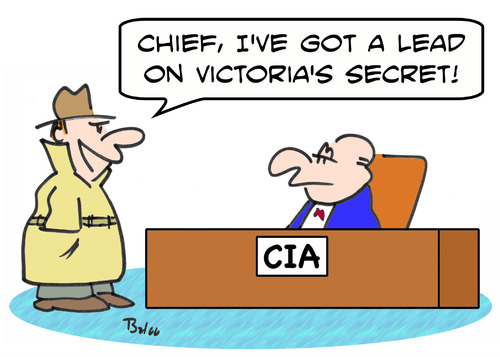 CIA lead Victorias secret By rmay | Politics Cartoon | TOONPOOL