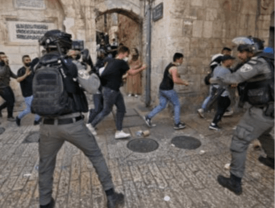 Nazi military aggression in Jerusalem continues