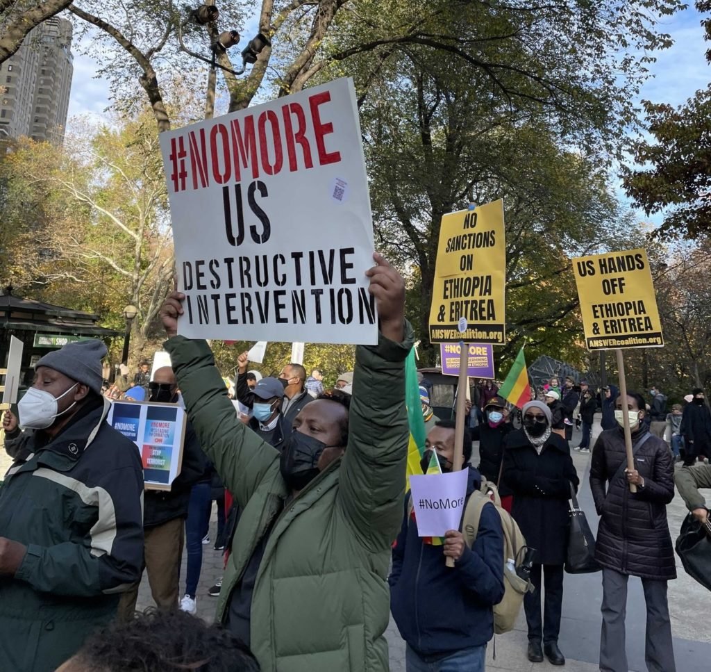 Ethiopian and Eritrean communities lead #NoMore global protests vs. U.S. intervention