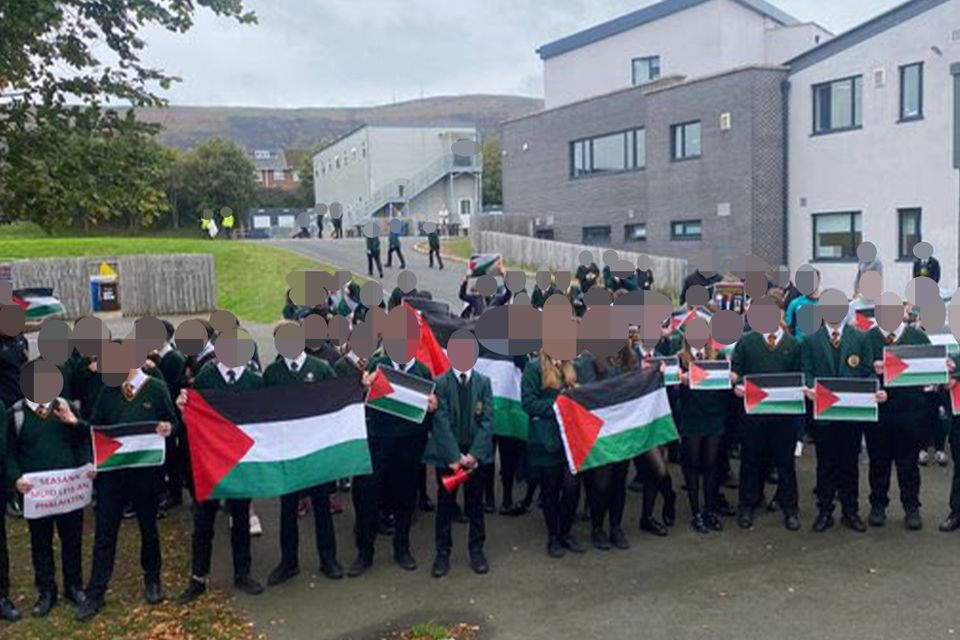 Belfast school to be contacted over ‘abhorrent pro-Palestine’ rally as student defends ‘peaceful protest’